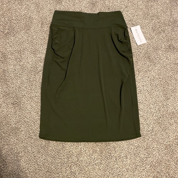 Athleta Dresses & Skirts - Athleta NWT Transcend Olive Green Midi Pencil Skirt